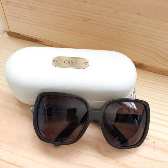 Chloe | Brown Designer Sunglasses Dark Brown NWT - Picture 2 of 7